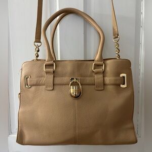 Real Genuine Pebble Leather Calvin Klein Shoulder Crossbody Tote Bag